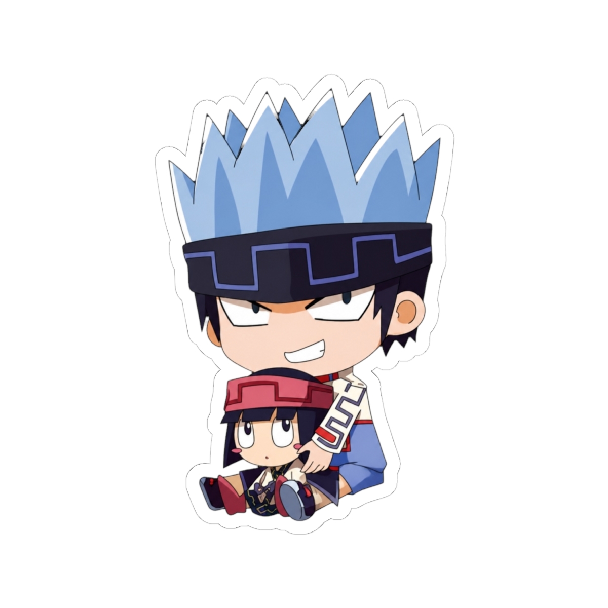 Chibi HoroHoro and Kururu Shaman King Sticker - alternate angle 1, merchandise